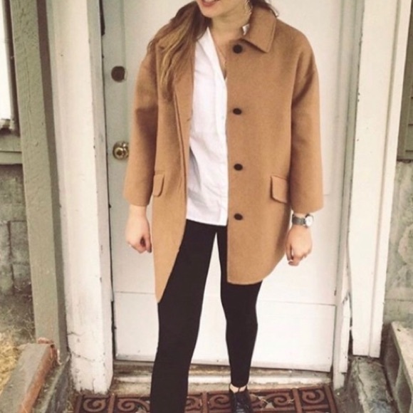 Zara Jackets & Blazers - Zara wool cocoon camel coat
